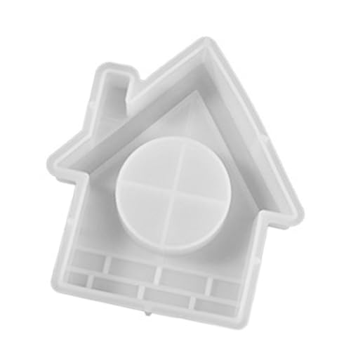 amangul Mehrzweck-Vogelhaus-Uhrform-Set, robust, flexibel, tragbar, für Heimdekoration, Bastelbedarf für den täglichen Gebrauch (Hausuhr-Ornament) von amangul