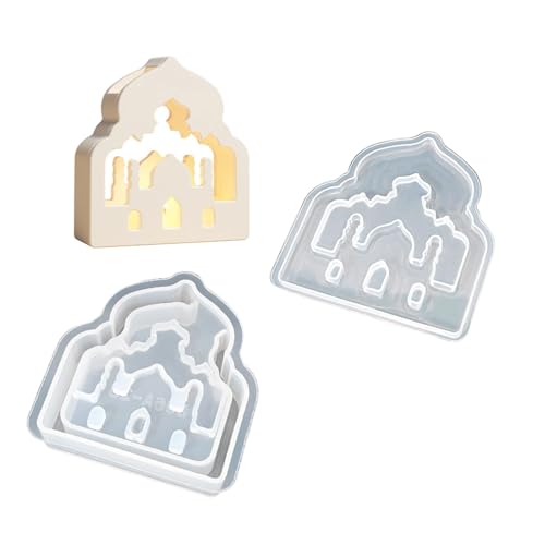 amangul Modisches Haus, stabiles Silikon-Schlüsselanhänger-Set, Bastelbedarf, Epoxidharz, Buchstaben-Anhänger zum Personalisieren von Schmuck (A) von amangul