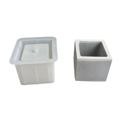 amangul Quadratische Blumentöpfe, Silikonformen, Sukkulenten, Pflanzgefäßformen, Harze, sechseckig, Beton, Pflanzgefäß, Gießformen (Quadrat 1) von amangul