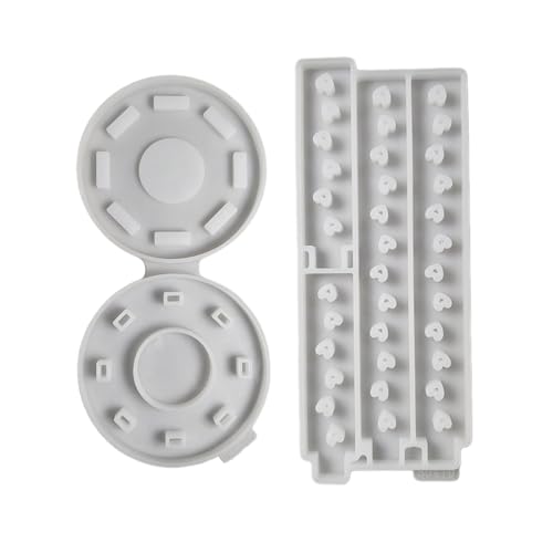 amangul Rechteckiges Epoxidharz-Formen-Set, vielseitiges Harzgussform-Set für Kerzenhalter, Lichtanhänger, Heimdekoration (hohles Herz) von amangul