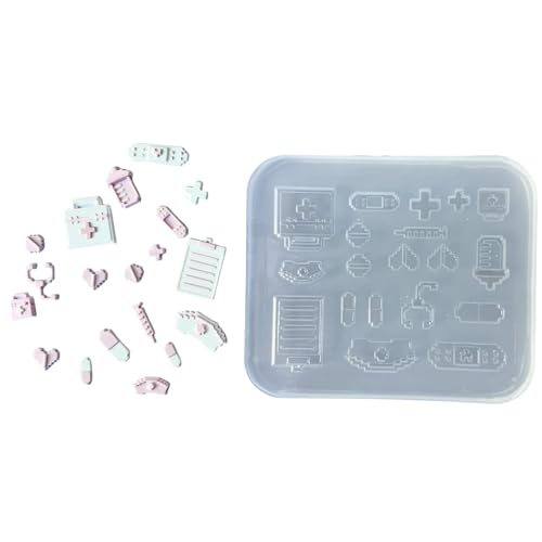 amangul Robuste Mehrzweck-Silikonform zum Basteln, einzigartige Pixel, wasserdicht und tragbar, Heimdekoration, leicht zu entnehmen von amangul