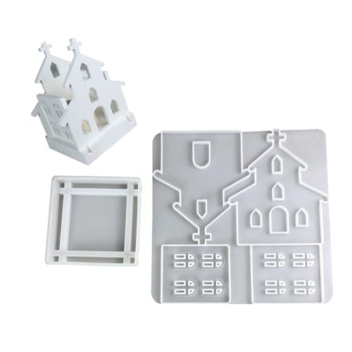 amangul Silikonform-Set, Bastelformen, Tischdekoration, geeignet für Harz- und Gipsgussformen, 2 Stück von amangul