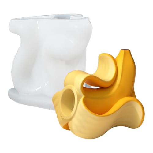 amangul Silikonform für Kerzenständer, handgefertigt, dekorative Bananenform, Heimdekoration, Gießform amangul Silikonform für Kerzenständer, handgefertigt, dekorative Bananenform, Heimdekoration, Gießform von amangul