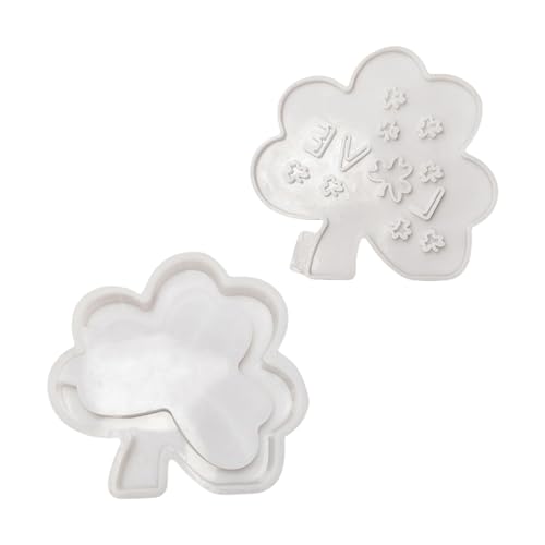 amangul Silikonform für hohle Kleeblatt-Form, Dekoration, Kerzenhalter, Nachtlicht, Form für Bastler, Schmuck-Werkzeug (Liebe mit Sockel) von amangul