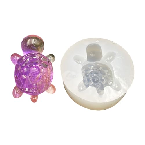 amangul Silikonform zum Basteln von Diamanten, Schildkröten, stabile Silikon-Dekorationsform für hausgemachte Schildkröten, Kunstzubehör und Geschenke (3) von amangul