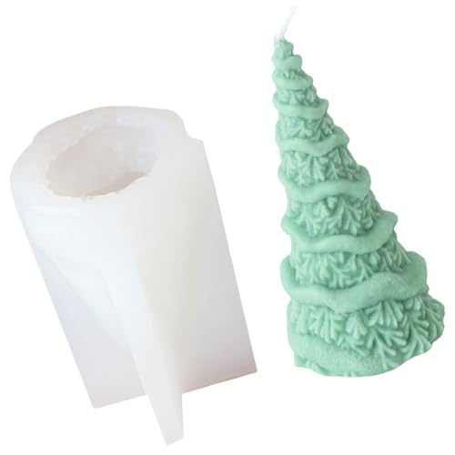 amangul Stabiles Mehrzweck-Silikon-Kerzenhalter-Formen-Set, tragbar, für Kunstharz, Gips, Bastelbedarf, verschiedene Größen (dichter Zwilling) von amangul