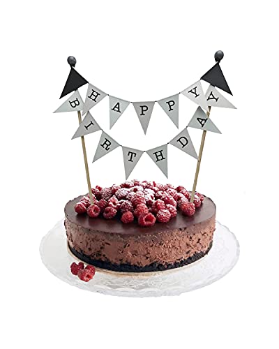 amazing buntings, Happy Birthday, Kuchen Ammer, Kuchendeckel, Grau, Große Fahnen, Vollständig Zusammengebaut, 235 amazing buntings, Happy Birthday, Kuchen Ammer, Kuchendeckel, Grau, Große Fahnen, Vollständig Zusammengebaut, 235 von amazing buntings