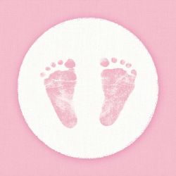 Serviette Baby Steps Girl 33x33cm 20 Stück von ambiente