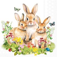 Serviette "Bunny Family" von ambiente