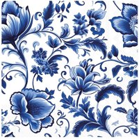 Serviette "Delft blue Florals" von ambiente