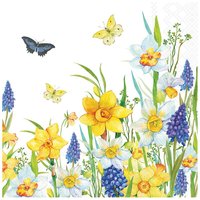 Serviette "Narcis and Muscari" von ambiente