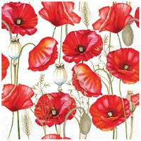 Serviette "Poppy over White" von ambiente