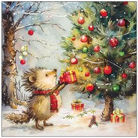 Serviette "Present For Hedgehog" von ambiente