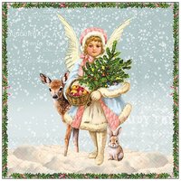 Serviette "Snowy Day Blue" von ambiente