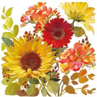 Serviette "Sunny Flower" - 20 Stück von Multi