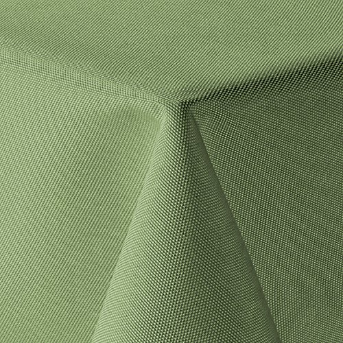 Tischdecke Leinen Optik Eckig 160x400 cm Hellgrün Grün von amp-artshop