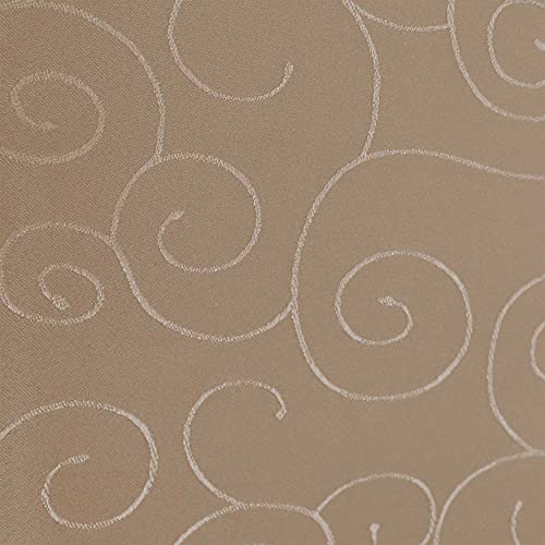 amp-artshop Tafeldecke Paulina Oval 135x180 cm Cappuccino Beige Nougat - Farbe, Form & Größe wählbar · Fleckabweisend Tischdecke von amp-artshop