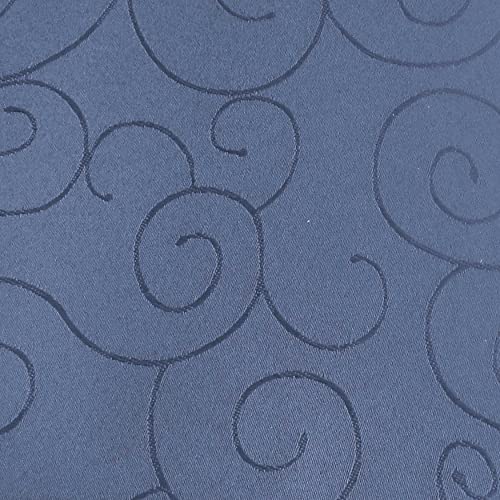 amp-artshop Tafeldecke Paulina Rund 160 cm Dunkelblau Blau - Farbe, Form & Größe wählbar · Fleckabweisend Tischdecke von amp-artshop