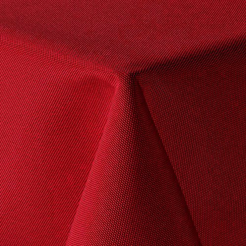 amp-artshop Tischdecke Leinen Optik Eckig 110x110 cm Rot - Farbe, Form & Größe wählbar mit Lotus Effekt - (E110x110Rot) von amp-artshop