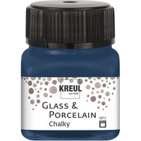 KREUL Glass & Porcelain "Chalky" - Navy Blue von Blau