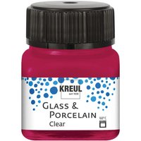 KREUL Glass & Porcelain "Clear" - Weinrot von Rot