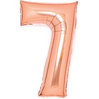 amscan® Folienballon Medium, Zahl 7 rosé, 1 St. von amscan®