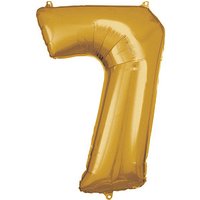 amscan® Folienballon Zahl 7 gold, 1 St. von amscan®