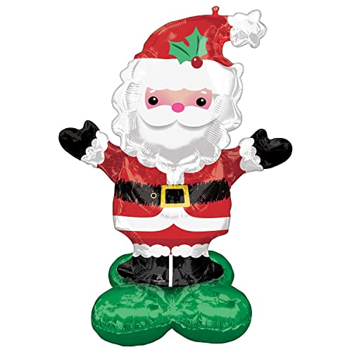 (PKT) Airloonz: Christmas Santa Foil Balloon P70 (40"/101cmx 53"/134cm) von amscan