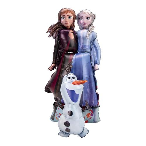 (PKT) AWK: Frozen II Elsa Anna & Olaf Foil Airwalker Balloon von amscan