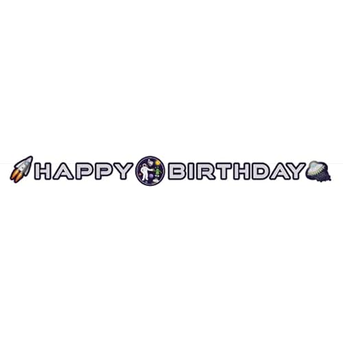Amscan 1,92m Partykette * SPACE PARTY * als Deko zum Kindergeburtstag und Mottoparty | Weltraum Weltall Raketen Astronat Planeten Kinder Geburtstag Party Girlande Banner Amscan 1,92m Partykette * SPACE PARTY * als Deko zum Kindergeburtstag und Mottoparty | Weltraum Weltall Raketen Astronat Planeten Kinder Geburtstag Party Girlande Banner von amscan