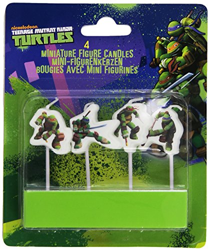 4 Mini-Figurenkerzen * TEENAGE MUTANT NINJA TURLTES * zur Dekoration von Kuchen bei Kindergeburtstag und Motto-Party // Kerzen 4 Mini-Figurenkerzen * TEENAGE MUTANT NINJA TURLTES * zur Dekoration von Kuchen bei Kindergeburtstag und Motto-Party // Kerzen von amscan