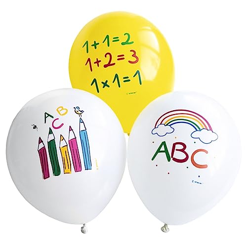 6 Latexballons Schulstart 27,5 cm/ 11" von amscan