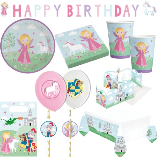 68-tlg. Party-Set * PRINCESS * mit Teller, Becher, Servietten, Tischdecke, Einladungen,Tüten, Deko, Luftballons für Kindergeburtstag und Mottoparty | Prinzessin Party Partydeko 68-tlg. Party-Set * PRINCESS * mit Teller, Becher, Servietten, Tischdecke, Einladungen,Tüten, Deko, Luftballons für Kindergeburtstag und Mottoparty | Prinzessin Party Partydeko von amscan