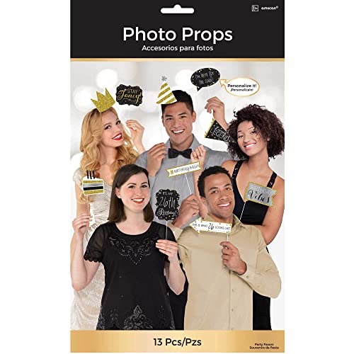 Adult Gold Celebration Personalised Giant Photo Props Adult Gold Celebration Personalised Giant Photo Props von amscan