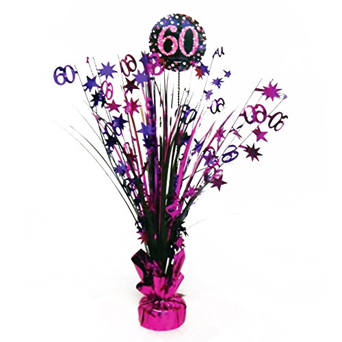 Adult Pink Celebration 60th Birthday Centerpiece Spray Adult Pink Celebration 60th Birthday Centerpiece Spray von amscan