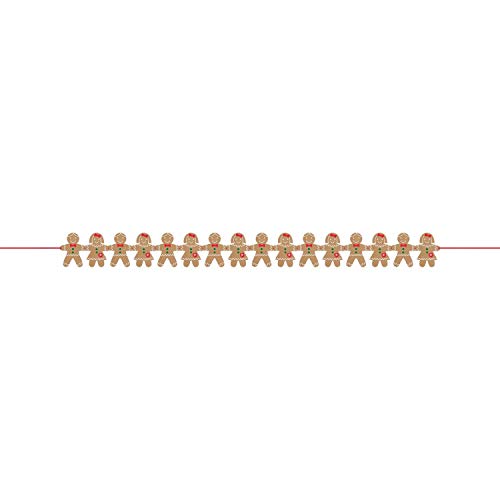 Amscan 120535 - Partykette Lebkuchen, Länge 157 cm, Girlande, Hängedekoration, Weihnachten, Mottoparty, Karneval Amscan 120535 - Partykette Lebkuchen, Länge 157 cm, Girlande, Hängedekoration, Weihnachten, Mottoparty, Karneval von amscan