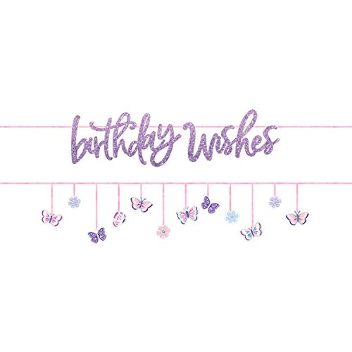 Amscan 120654 - Partyketten Set Flutter, 365 cm, Papier, Birthday Wishes, Schmetterling, Geburtstag Amscan 120654 - Partyketten Set Flutter, 365 cm, Papier, Birthday Wishes, Schmetterling, Geburtstag von amscan