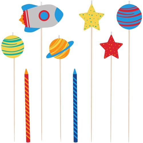 Blast Off Birthday Candle Set (8 pc) Blast Off Birthday Candle Set (8 pc) von amscan