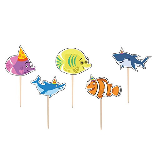 Amscan 171624 Ocean Buddies Zahnstocher Kerzen von amscan