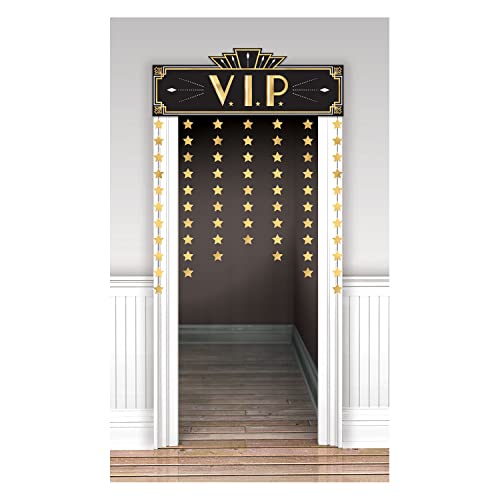 Hollywood G&G VIP Door Curtain 98cm x 1.42m - Glitz & Glam von amscan
