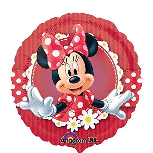 Amscan 2481301 - Standard Folienballon Minnie Maus, circa 43 cm, Geburtstag, Dekoration, Heliumballon, 18" von amscan