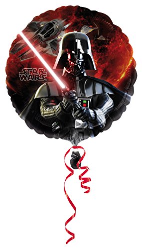 Amscan 2568501 - Standard Folienballon Star Wars, Druchmesser circa 43 cm, Heliumballon, Geburtstag, Dekoration Amscan 2568501 - Standard Folienballon Star Wars, Druchmesser circa 43 cm, Heliumballon, Geburtstag, Dekoration von amscan