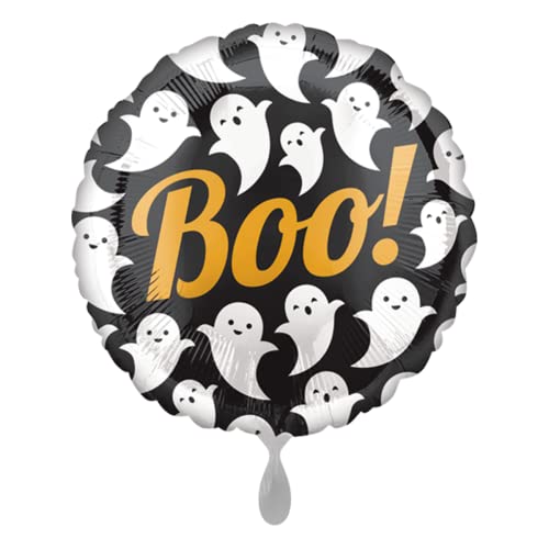 Amscan 3591801 - Folienballon Geister Boo, Größe ca. 43 cm, Dekoration, Heliumballon, Party, Halloween von amscan