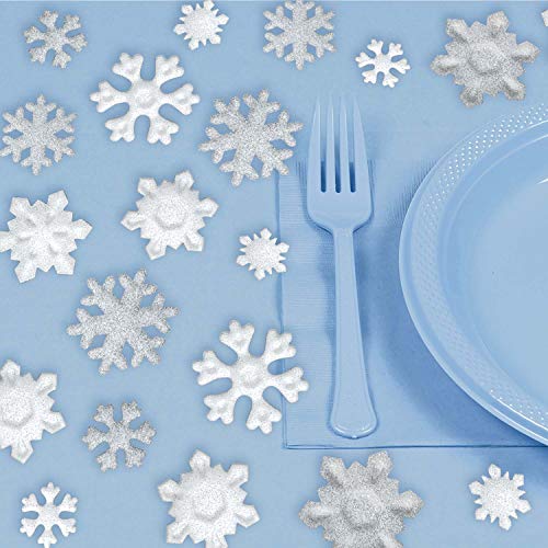 Amscan 360259 - Schneeflocken-Set, 20 Stück, silber-weiß, Glitzer, Streudeko, Tischdekoration, Snowflakes, Weihnachten Amscan 360259 - Schneeflocken-Set, 20 Stück, silber-weiß, Glitzer, Streudeko, Tischdekoration, Snowflakes, Weihnachten von amscan