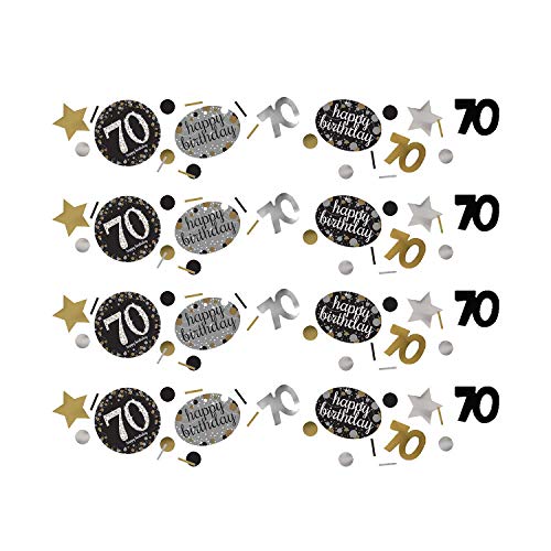 Amscan 361964 - Konfetti 70 Sparkling Celebration, Folie/Papier, 34 g, Streudeko, Tischdekoration, Geburtstag, Happy Birthday Amscan 361964 - Konfetti 70 Sparkling Celebration, Folie/Papier, 34 g, Streudeko, Tischdekoration, Geburtstag, Happy Birthday von amscan