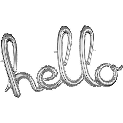 Hello Silver Air-Fill Foil Script Hello Silver Air-Fill Foil Script von amscan