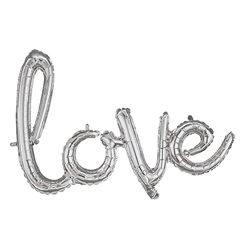 Script Phrase: 'Love' Silver von amscan
