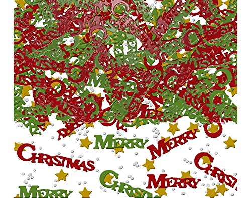 Amscan 36705 - Konfetti Merry Christmas, 14 g, Streudeko, Tischdekoration, Weihnachten, Heilig Abend von amscan