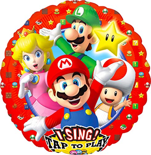 Amscan 3675401 - Sing-A-Tune Folienballon Super Mario Brothers, 71 x 71cm, Luftballon, Heliumballon Amscan 3675401 - Sing-A-Tune Folienballon Super Mario Brothers, 71 x 71cm, Luftballon, Heliumballon von amscan