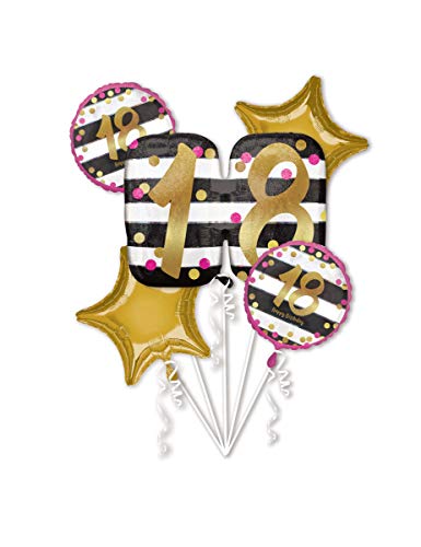Amscan 3812201 - Folienballons Bouquet Pink & Gold Milestone 18 Amscan 3812201 - Folienballons Bouquet Pink & Gold Milestone 18 von amscan